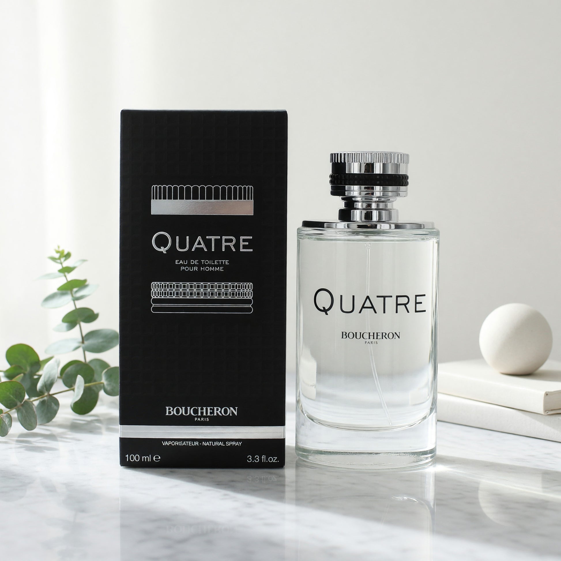 Quatre Pour Homme by Boucheron, 3.4 oz EDT Spray for Men