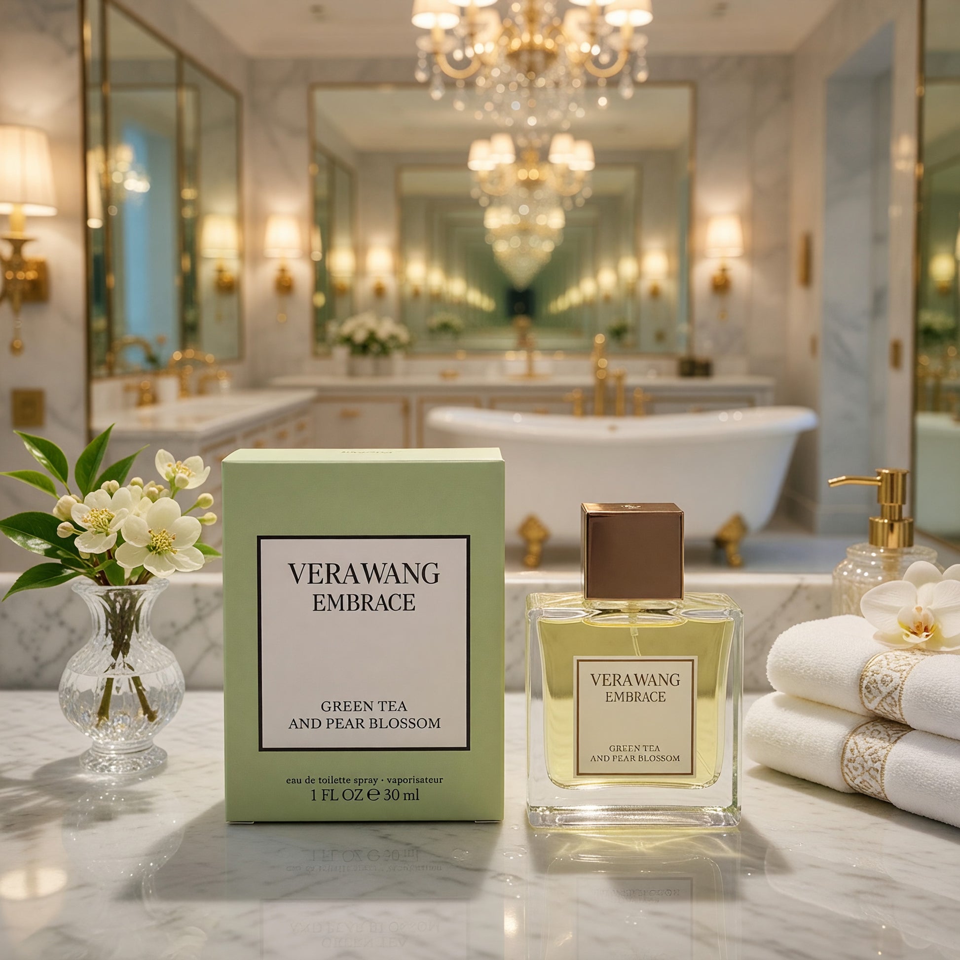 Vera Wang Embrace Green Tea and Pear Blossom by Vera Wang, 1oz EDT Spray women