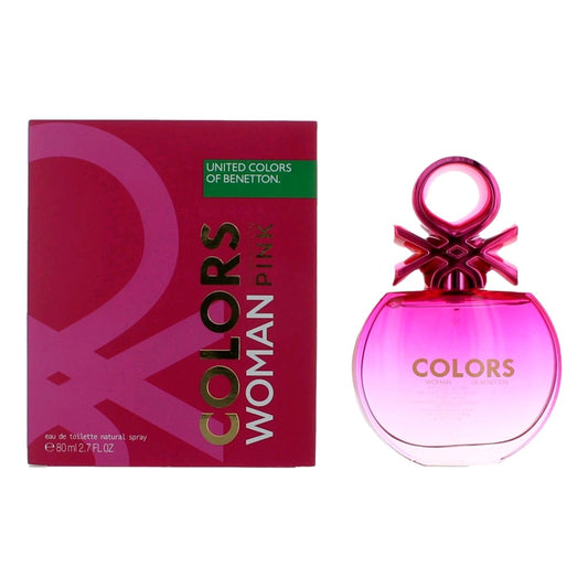 Colors De Benetton Pink by Benetton, 2.7 oz EDT Spray for Women