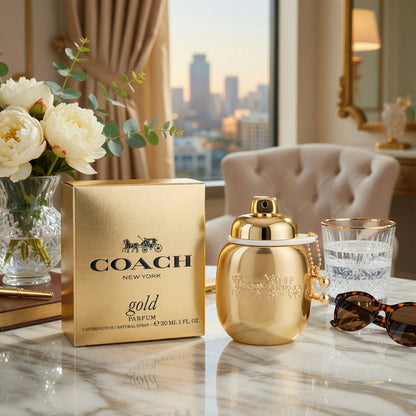 Coach Gold Parfum by Coach, 1 oz Parfum Spray for Women