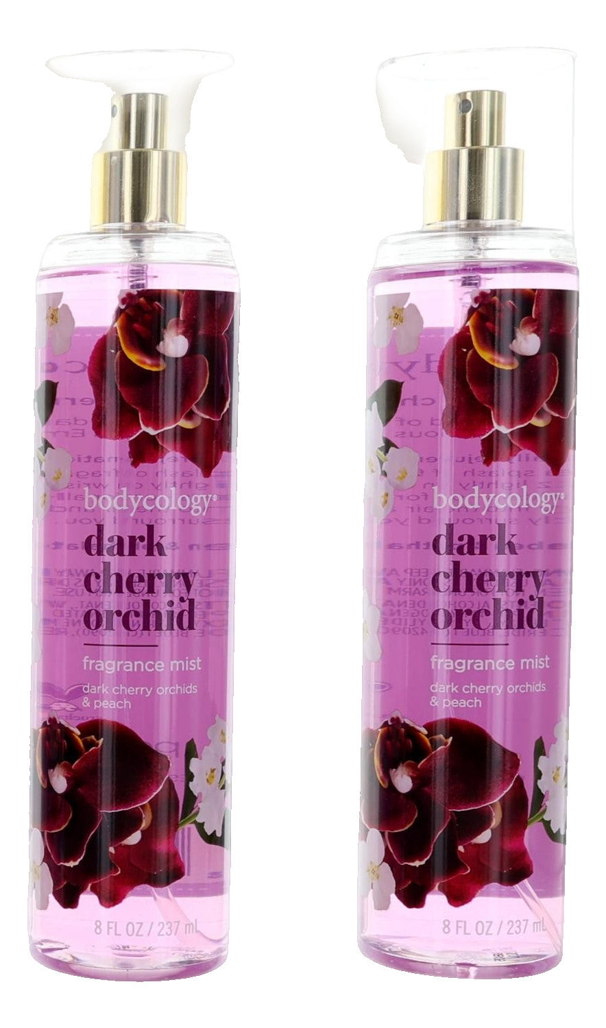 Dark Cherry Orchid by Bodycology, 4 Pack 8 oz Fragrance Mist for Women