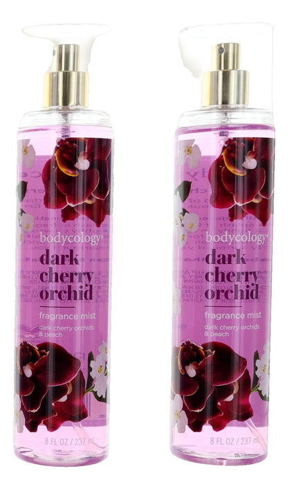 Dark Cherry Orchid by Bodycology, 4 Pack 8 oz Fragrance Mist for Women