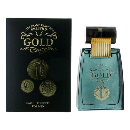 Gold by New Brand, 3.3 oz EDT Spray for Men
