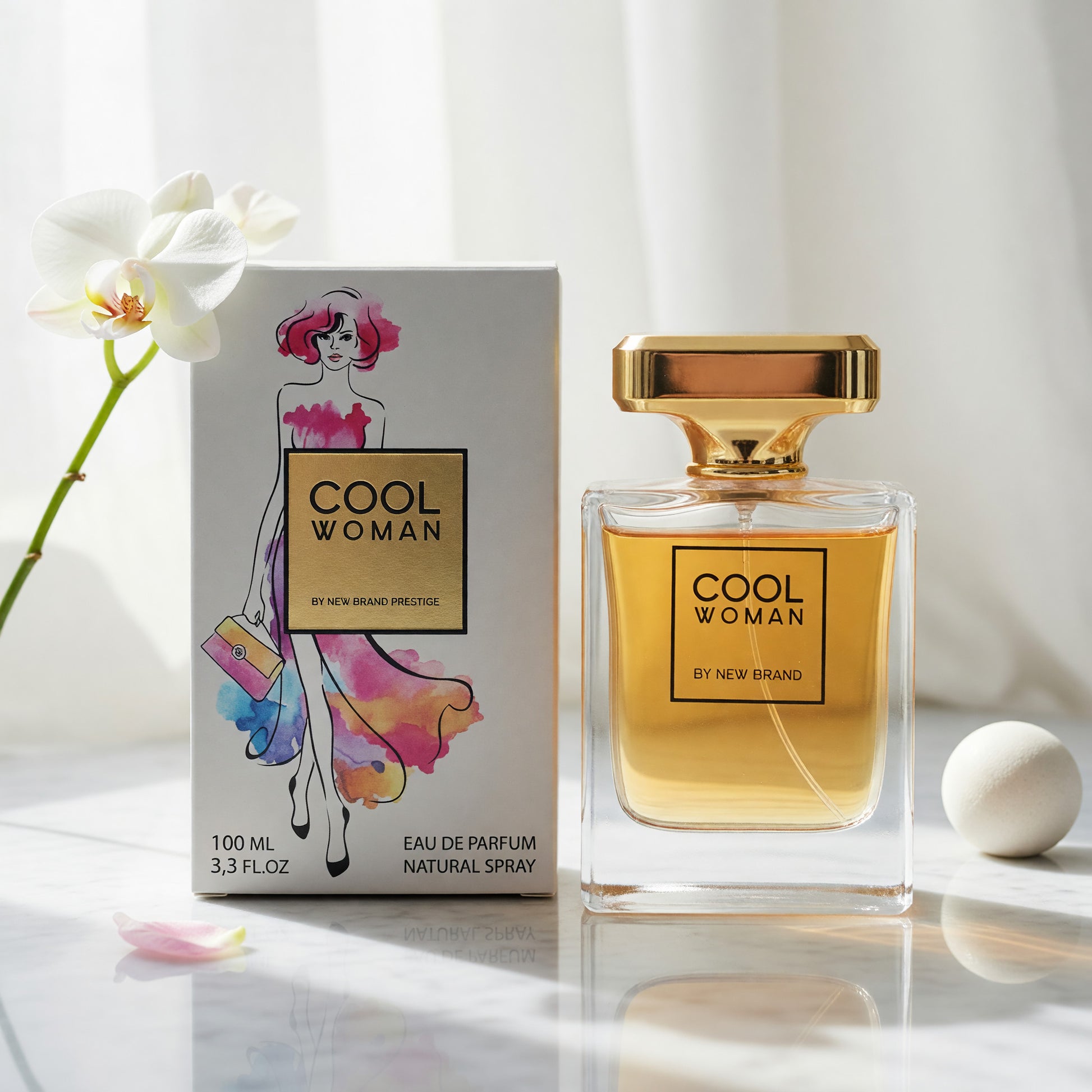 Cool Woman by New Brand, 3.3 oz EDP Spray for Women