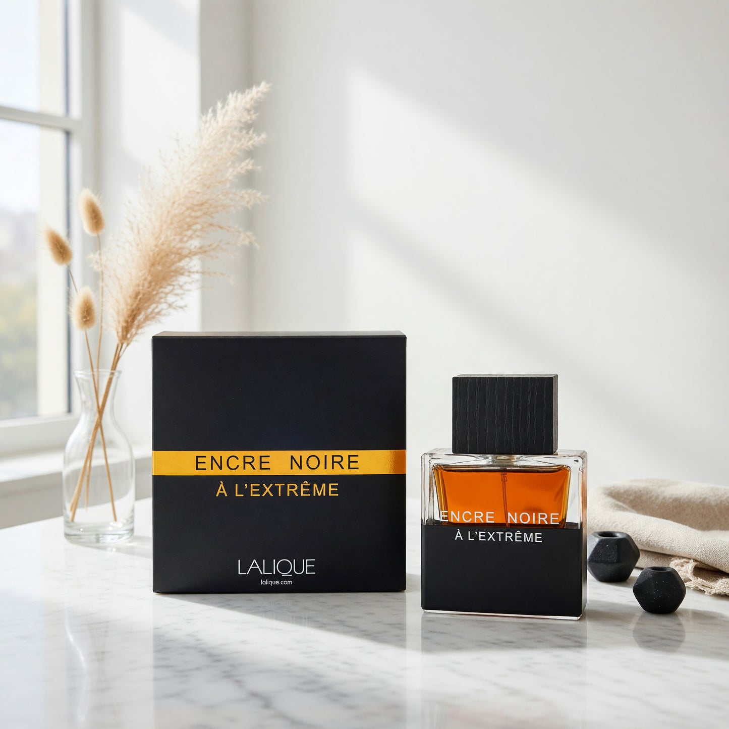 Encre Noire A L'Extreme by Lalique, 3.3 oz EDP Spray for Men