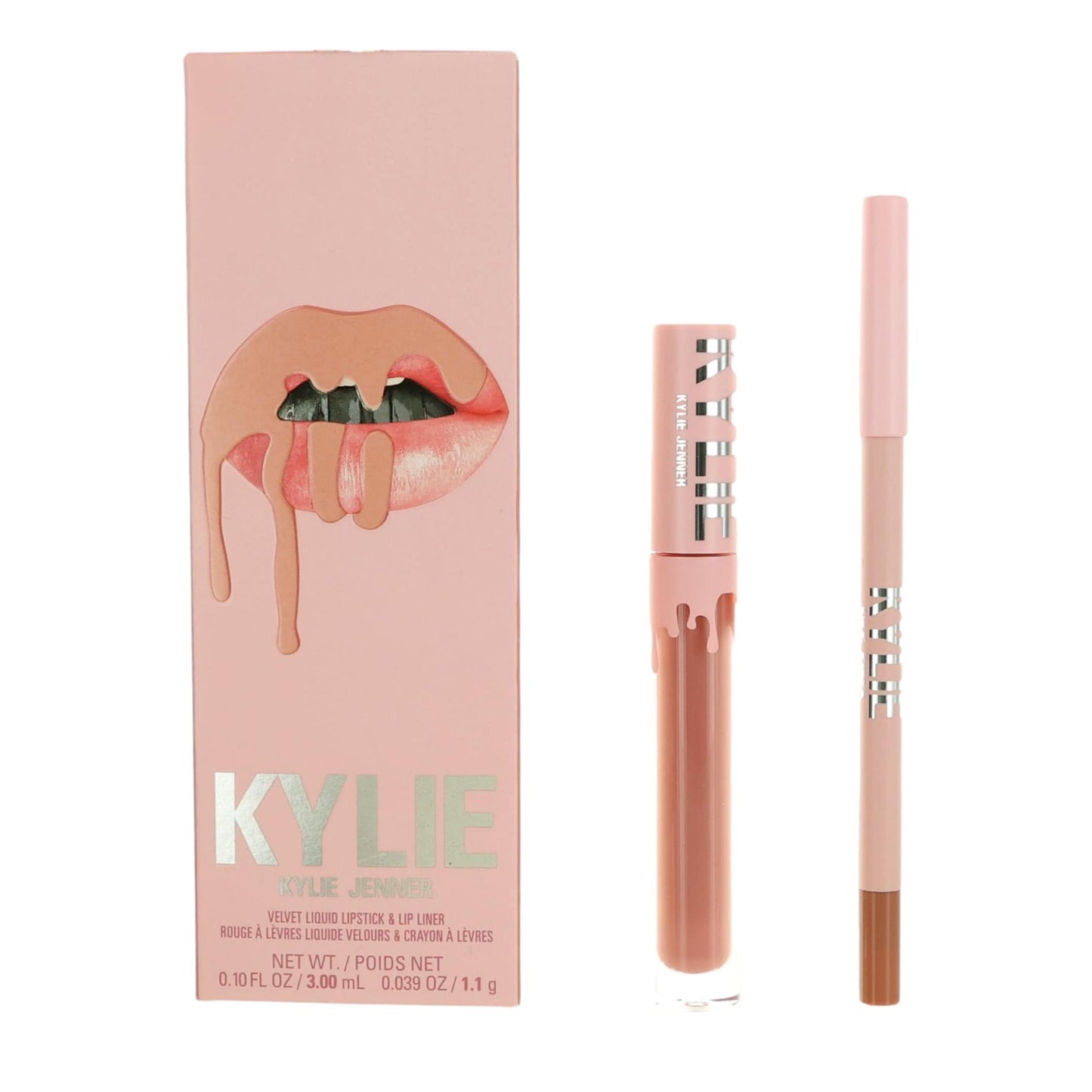 Kylie Velvet Liquid Lipstick & Lip Liner by Kylie Jenner, Lip Kit - Bare