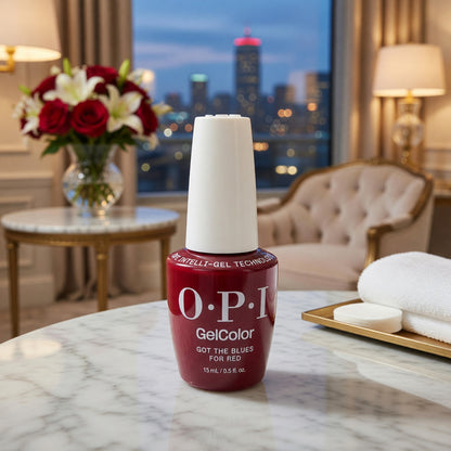 OPI Gel Nail Polish by OPI, 0.5 oz Gel Color - Got the Blues for Red - Got the Blues for Red