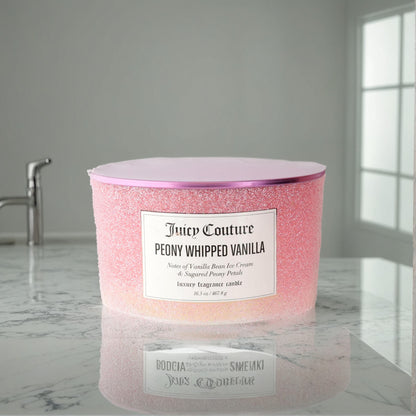 Juicy Couture 16.5oz Soy Wax Blend 3 Wick Candle - Peony Whipped Vanilla