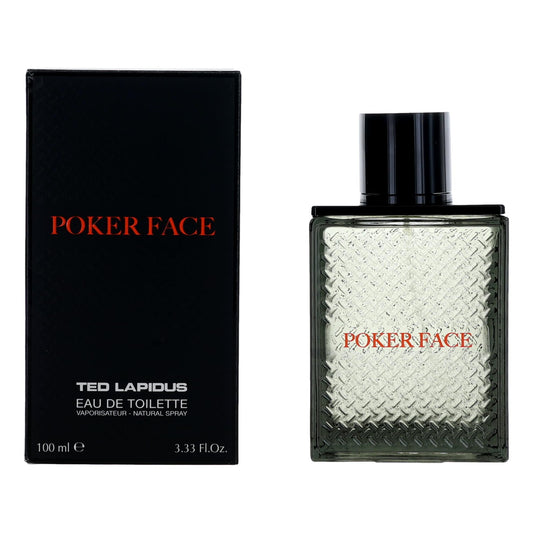 Poker Face by Ted Lapidus, 3.3 oz EDT Spray for Men