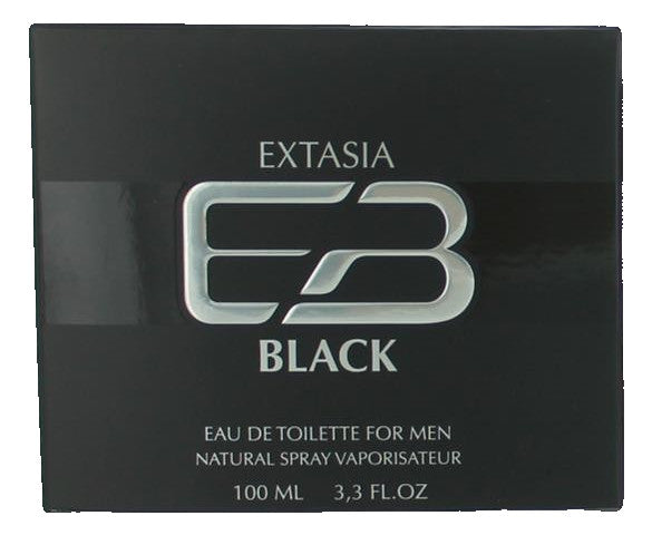 Extasia Black by New Brand, 3.3 oz EDT Spray for Men
