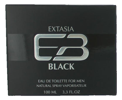 Extasia Black by New Brand, 3.3 oz EDT Spray for Men