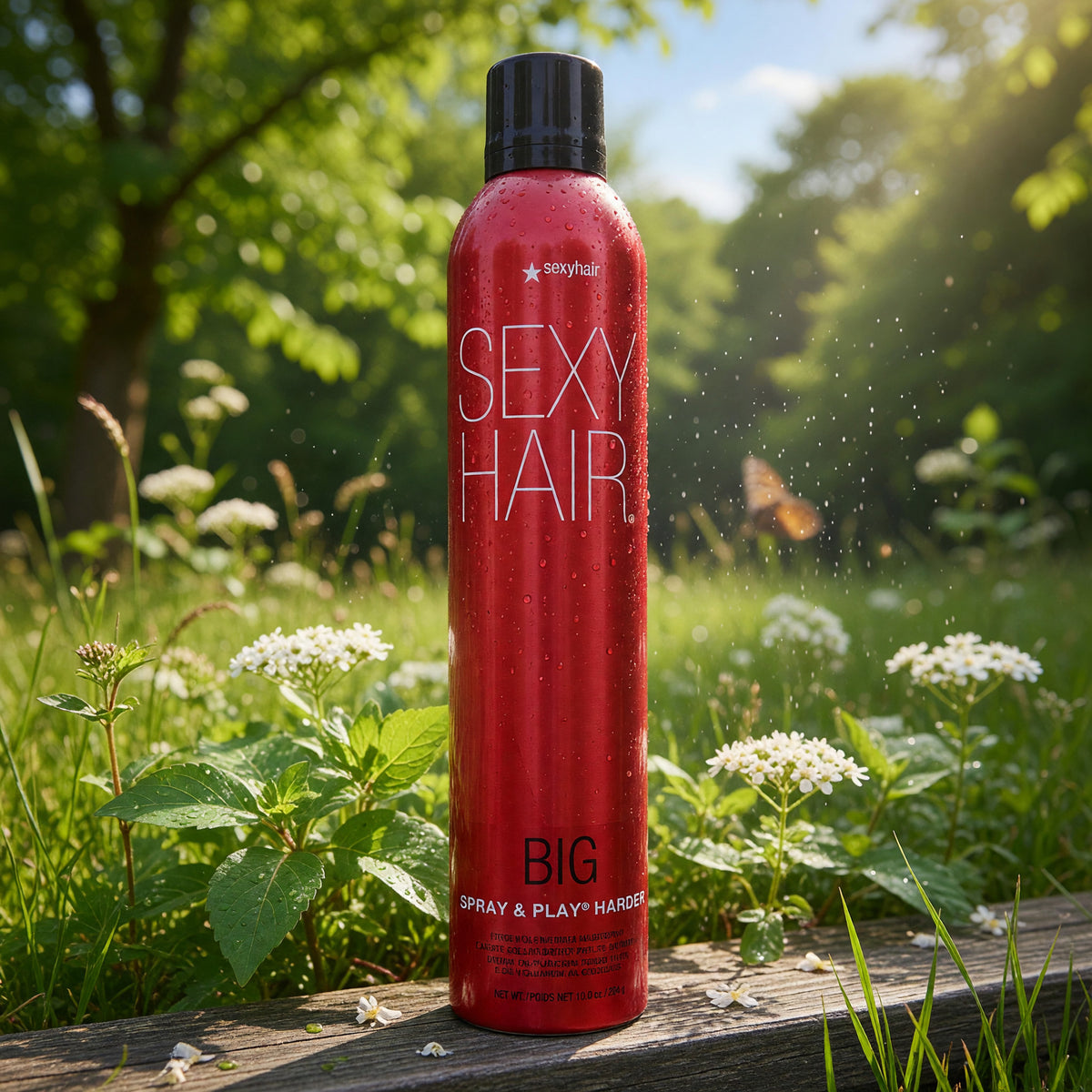 Big Spray & Play Harder by Sexy Hair, 10 oz Firm Hairspray  