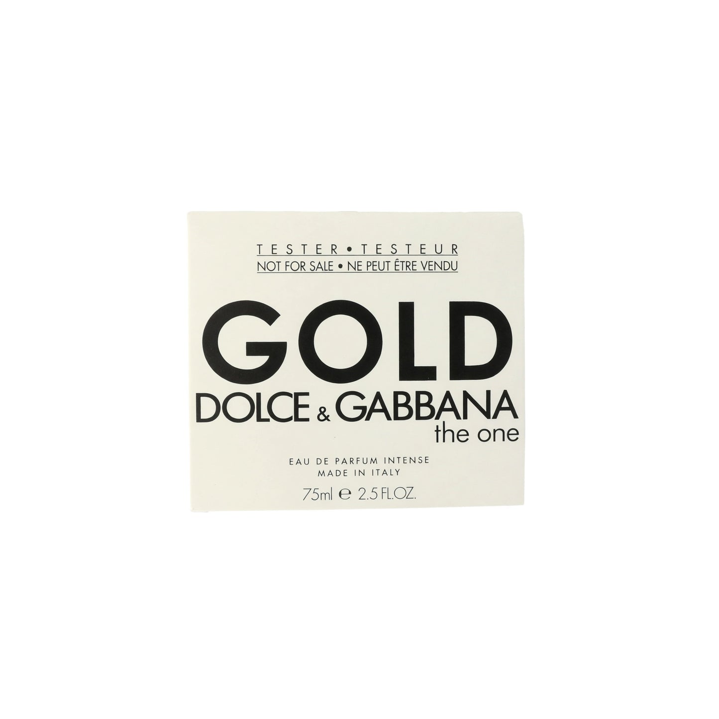 The One Gold by Dolce & Gabanna, 2.5 oz EDP Intense Spray TESTER