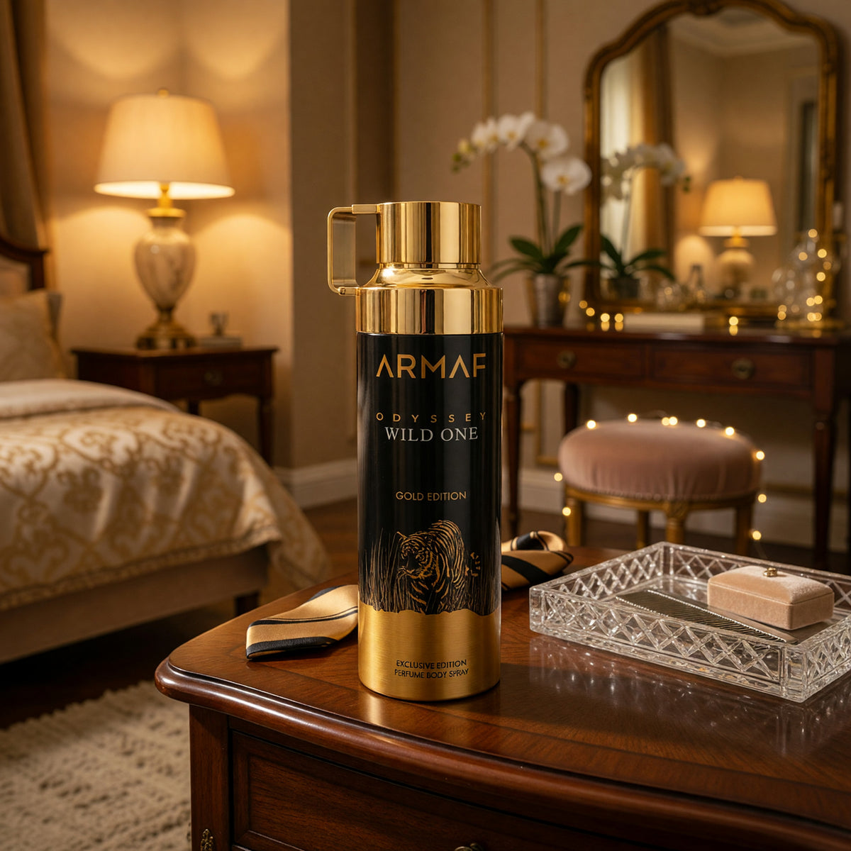 Odyssey Wild One Gold Edition by Armaf, 6.8 oz Body Spray for Men