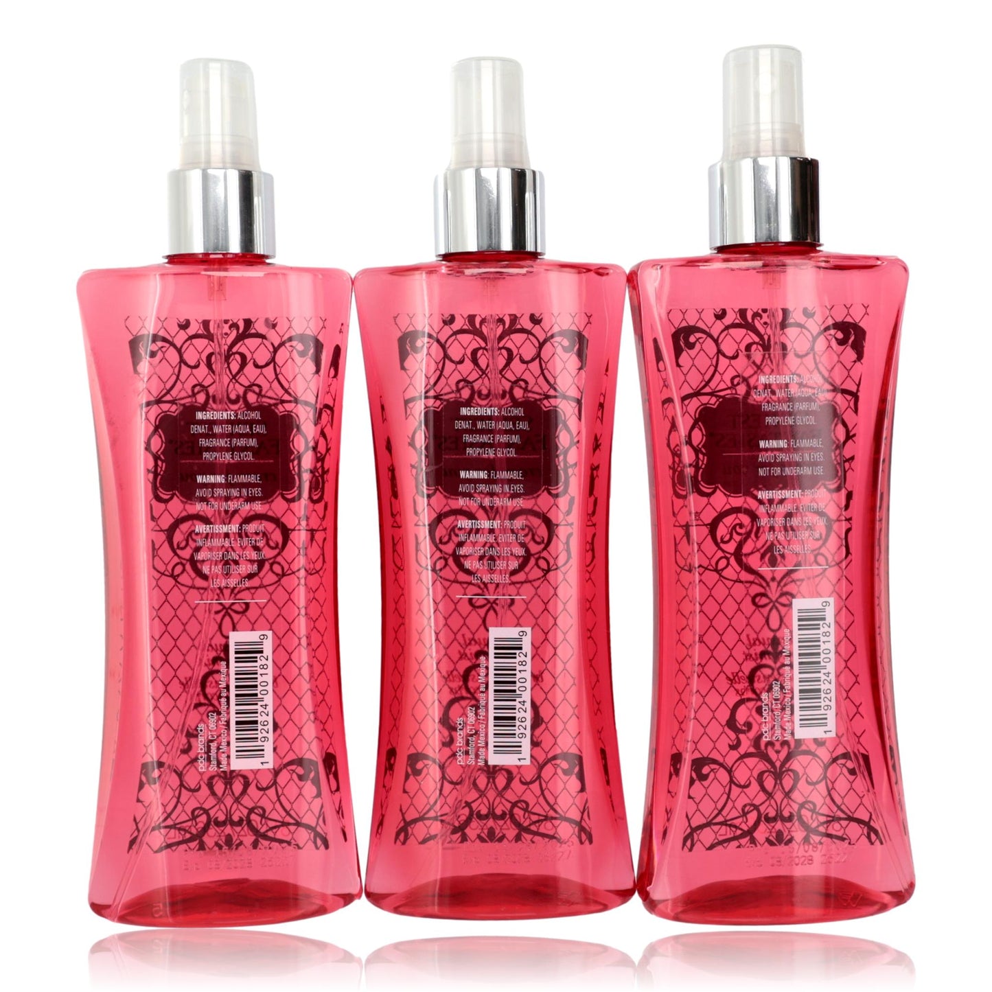 Sexiest Fantasies Crazy for You by Parfums De Coeur, 3 Pack 8oz Body Mist women