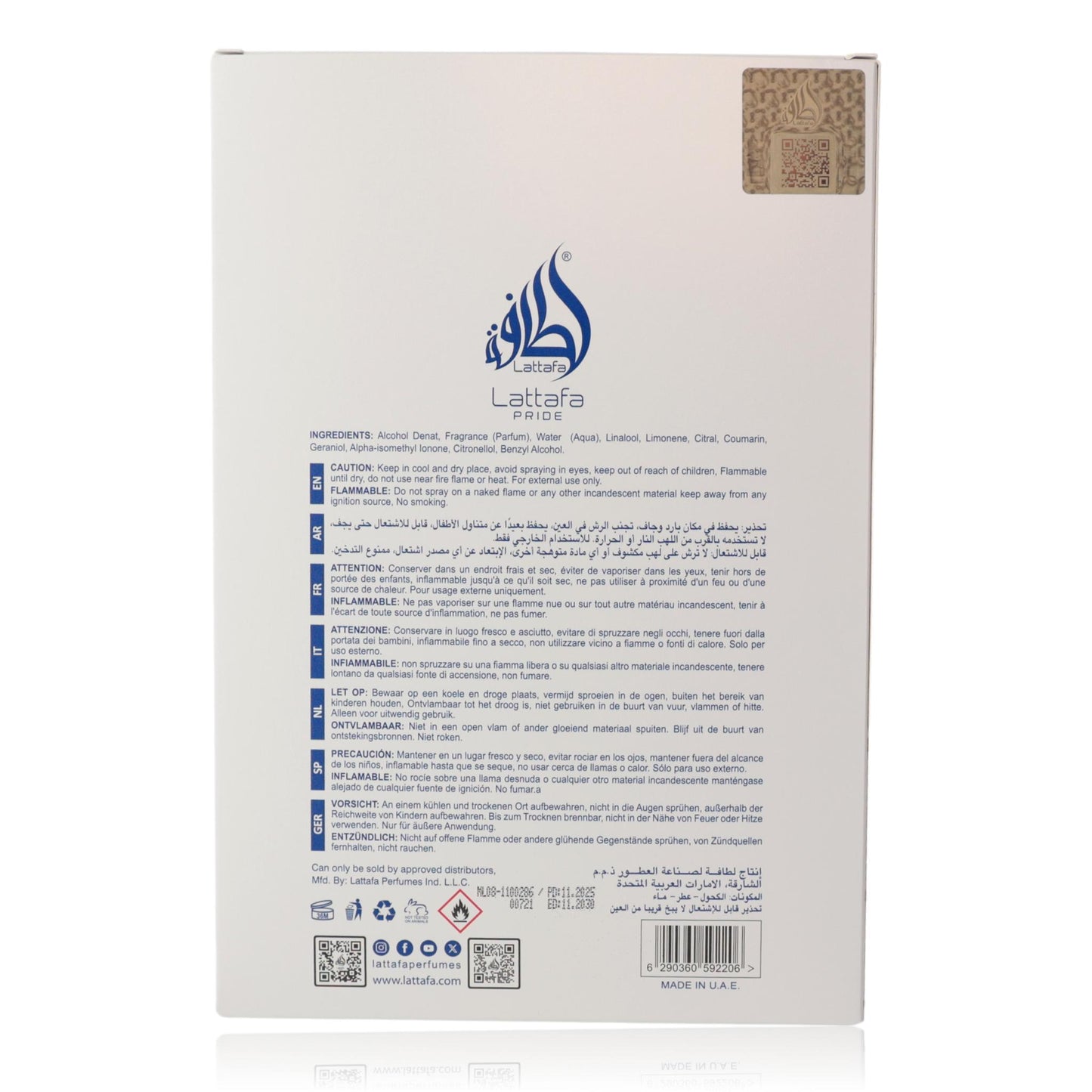 Art of Universe by Lattafa, 3.4 oz EDP Spray for Unisex