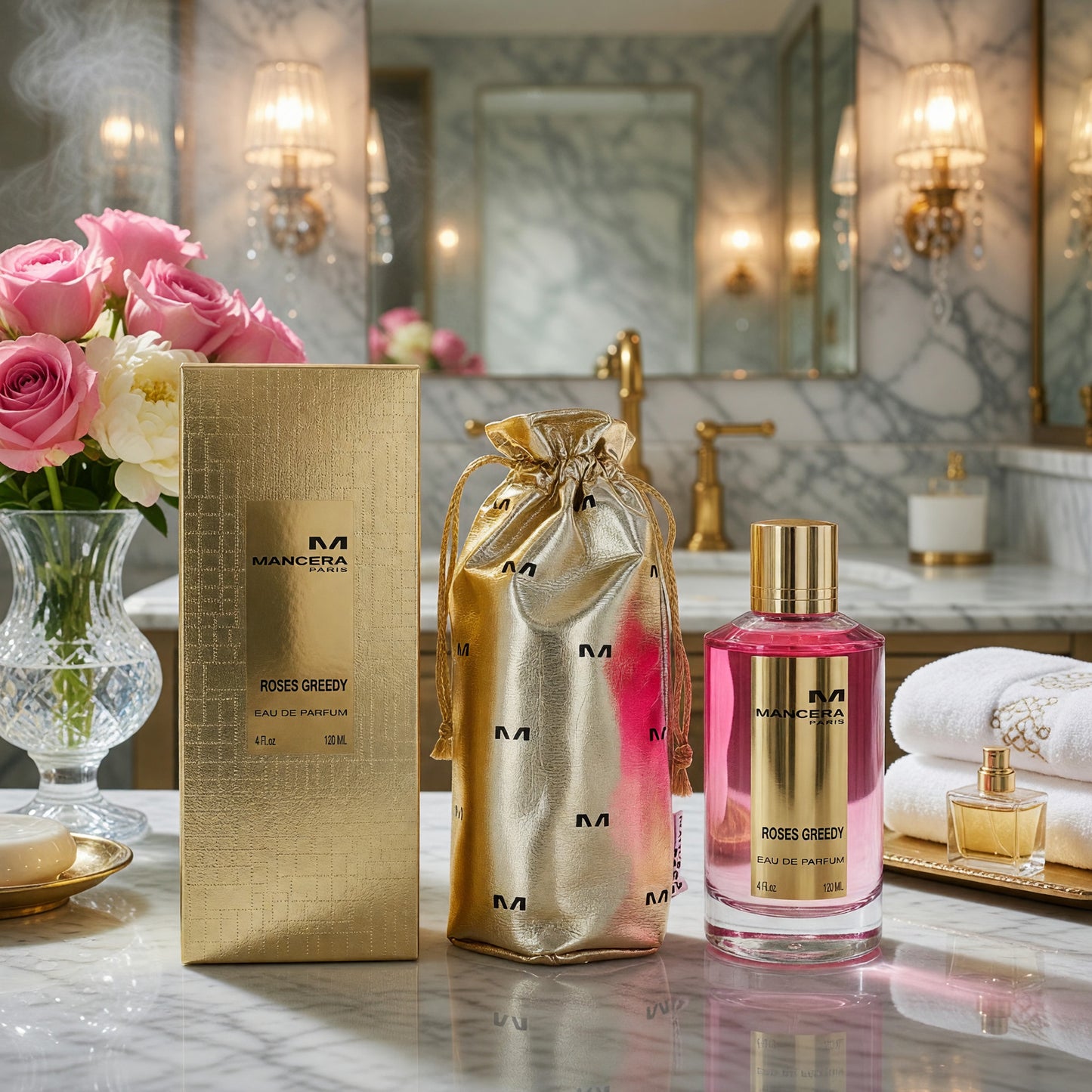 Mancera Roses Greedy by Mancera, 4 oz EDP Spray for Women