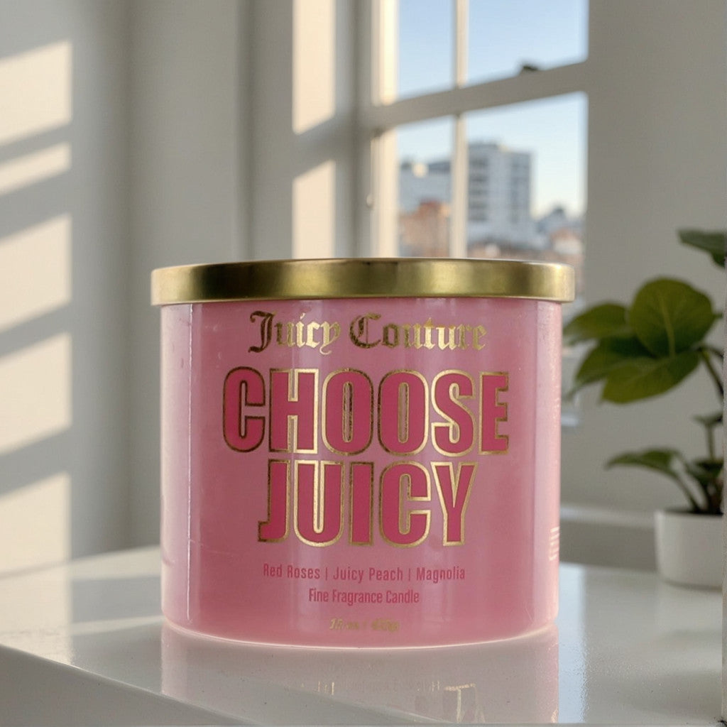 Juicy Couture 14.5 oz Soy Wax Blend 3 Wick Candle - Choose Juicy