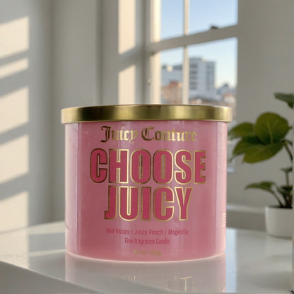 Juicy Couture 14.5 oz Soy Wax Blend 3 Wick Candle - Choose Juicy
