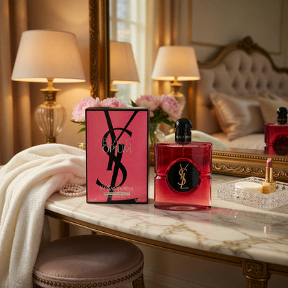 Black Opium Pink Glaze by Yves Saint Laurent, 3 oz EDP Spray for Women