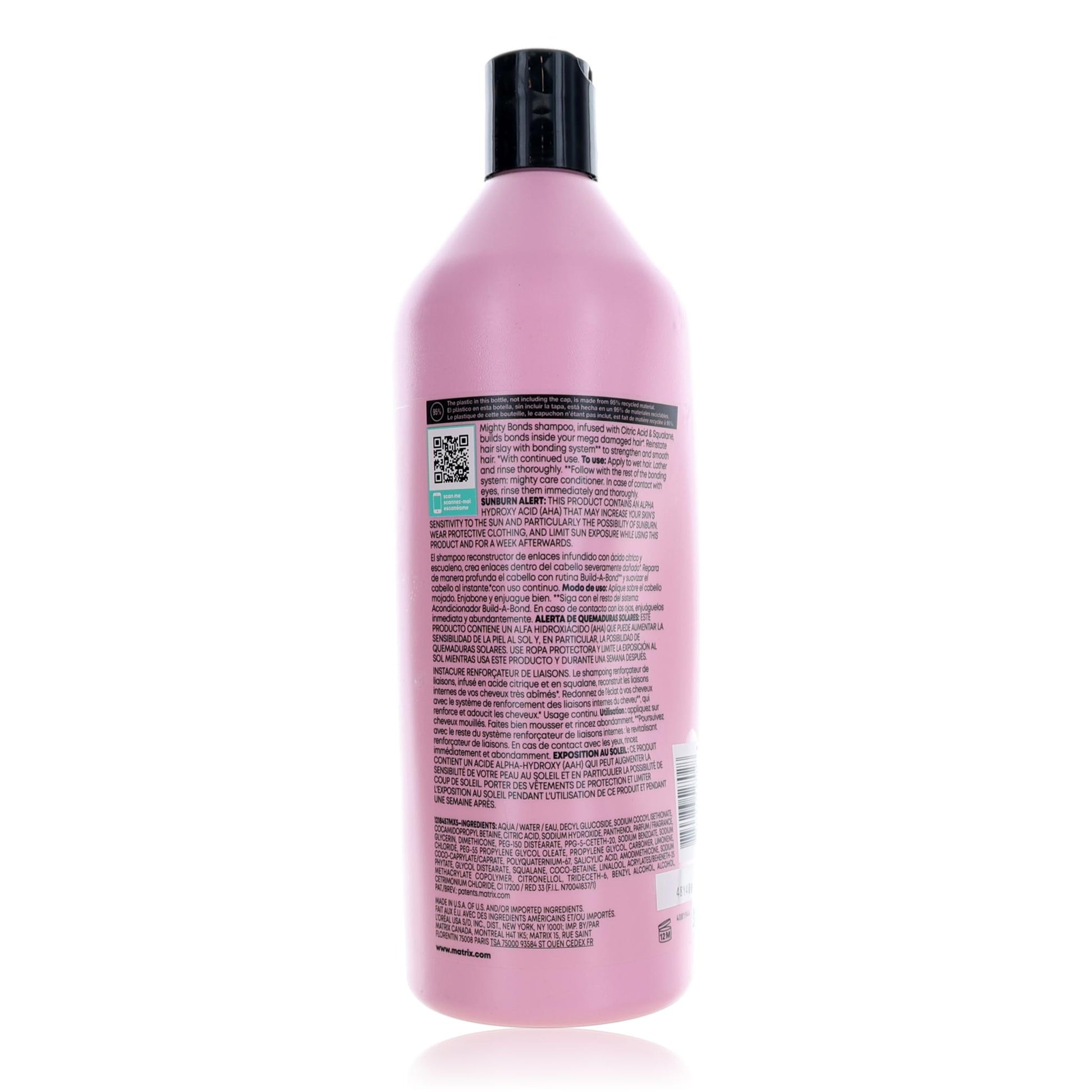 Instacure Build-A-Bond by Matrix, 1 Liter Mighty Bonds Shampoo