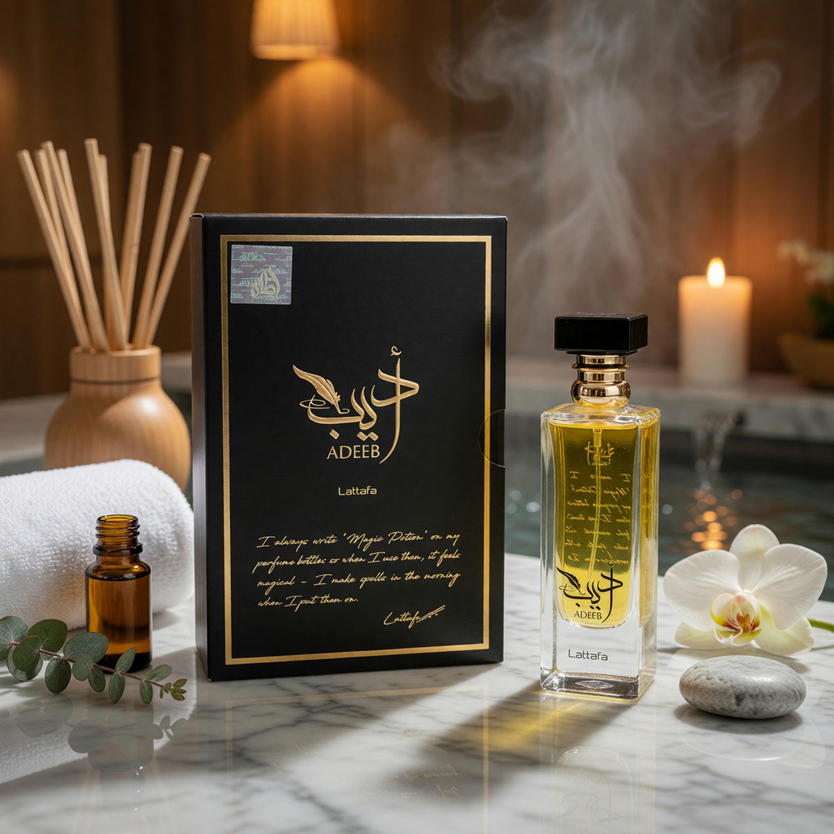 Adeeb by Lattafa, 2.7 oz EDP Spray for Unisex