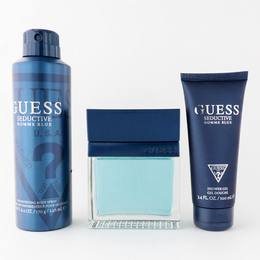 Seductive Homme Blue by Guess, 4 Piece Gift Set for Men