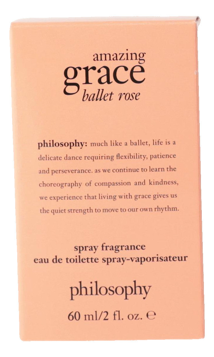 Amazing Grace Ballet Rose by Philosophy, 2 oz EDT Spray for Women