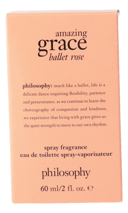 Amazing Grace Ballet Rose by Philosophy, 2 oz EDT Spray for Women