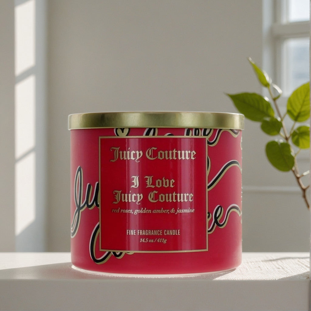 Juicy Couture 14.5oz Soy Wax Blend 3 Wick Candle - I Love Juicy Couture