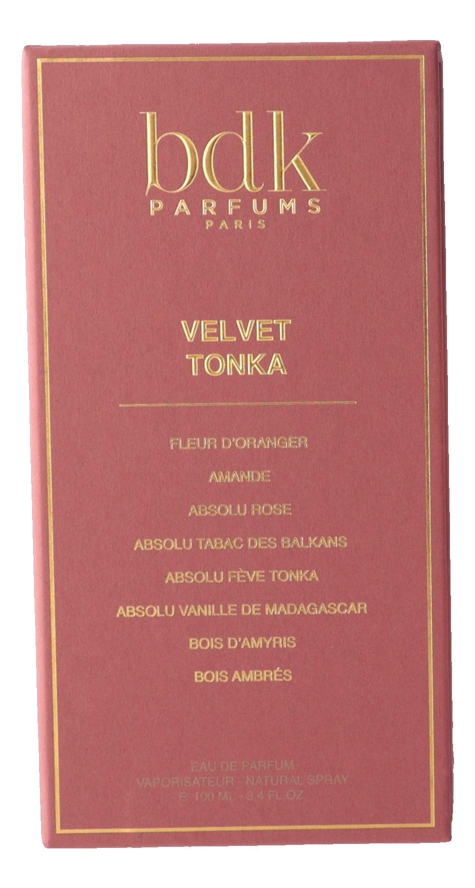 Velvet Tonka by BDK Parfums, 3.4 oz EDP Spray for Unisex
