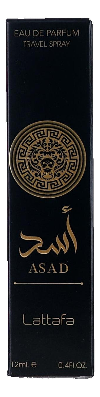 Asad by Lattafa, 0.4 oz EDP Travel Spray for Men