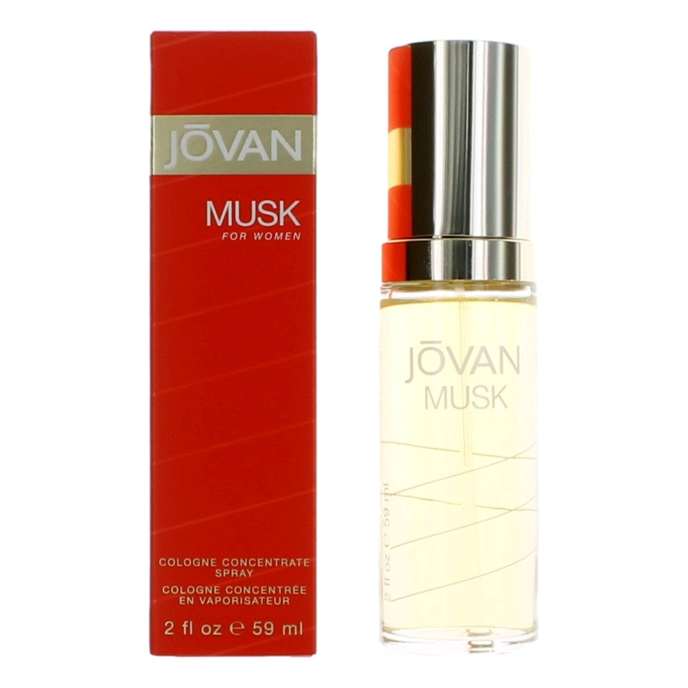 Jovan Musk by Coty, 2 oz Cologne Concentrate Spray for Women
