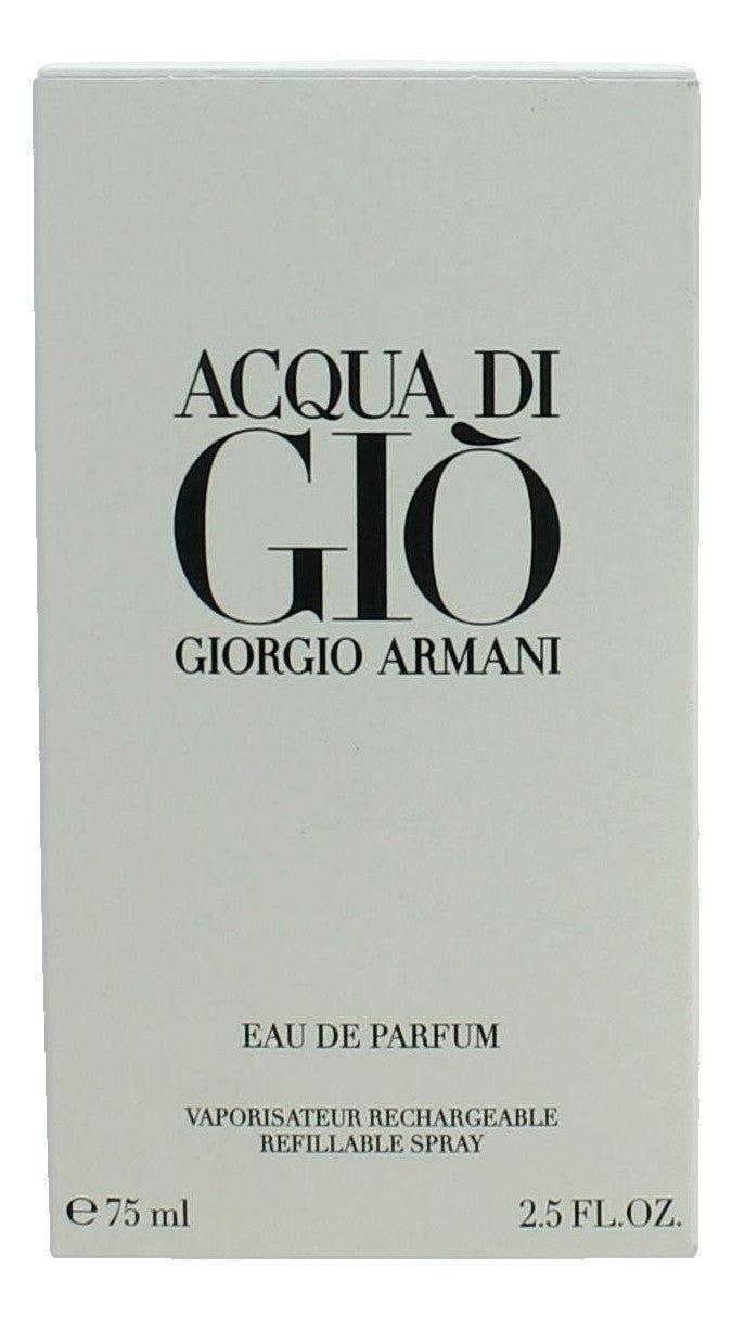 Acqua Di Gio by Giorgio Armani, 2.5 oz EDP Spray Refillable for Men