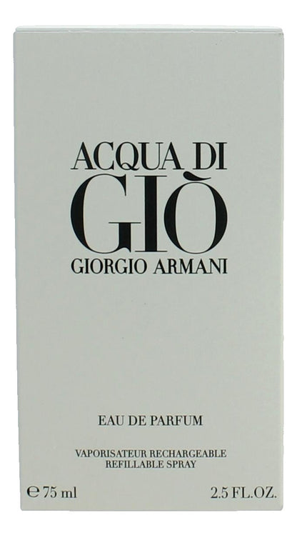 Acqua Di Gio by Giorgio Armani, 2.5 oz EDP Spray Refillable for Men
