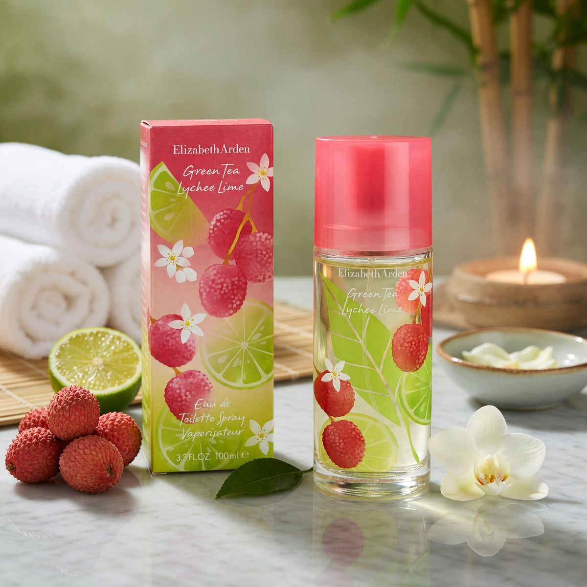 Green Tea Lychee Lime by Elizabeth Arden, 3.3 oz EDT Spray for Women