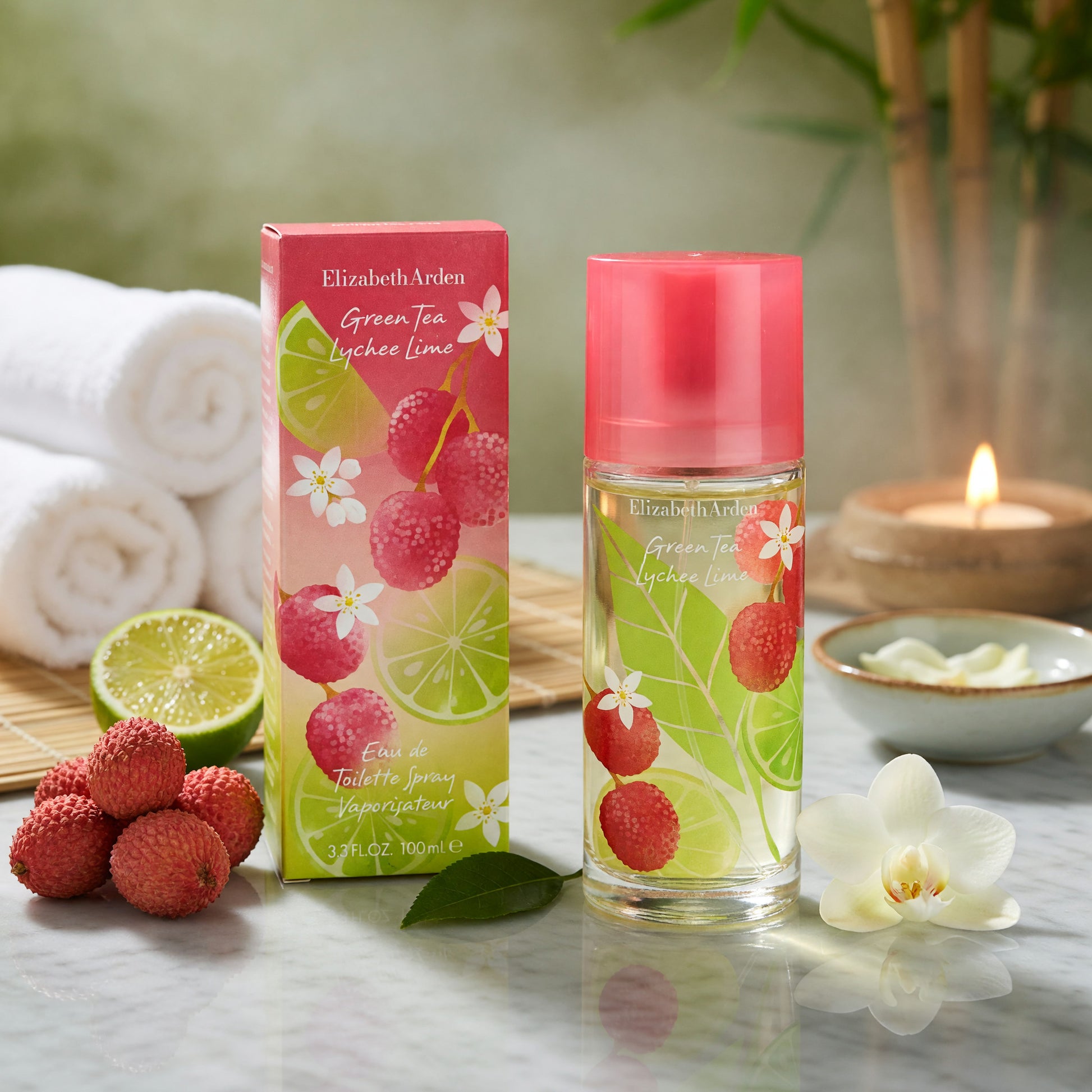 Green Tea Lychee Lime by Elizabeth Arden, 3.3 oz EDT Spray for Women