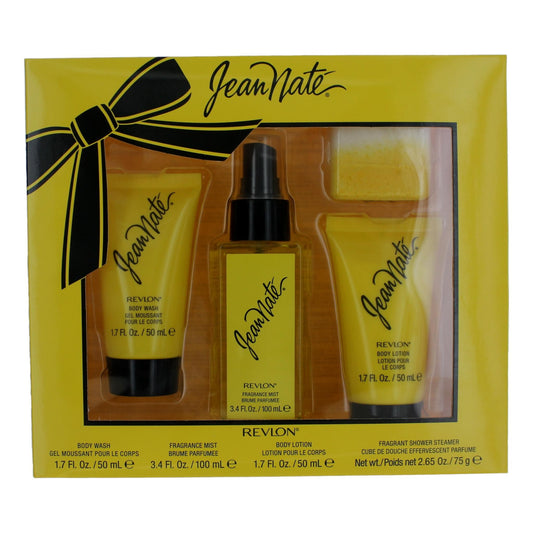 Jean Nate by Revlon, 4 Piece Gift Set for Women
