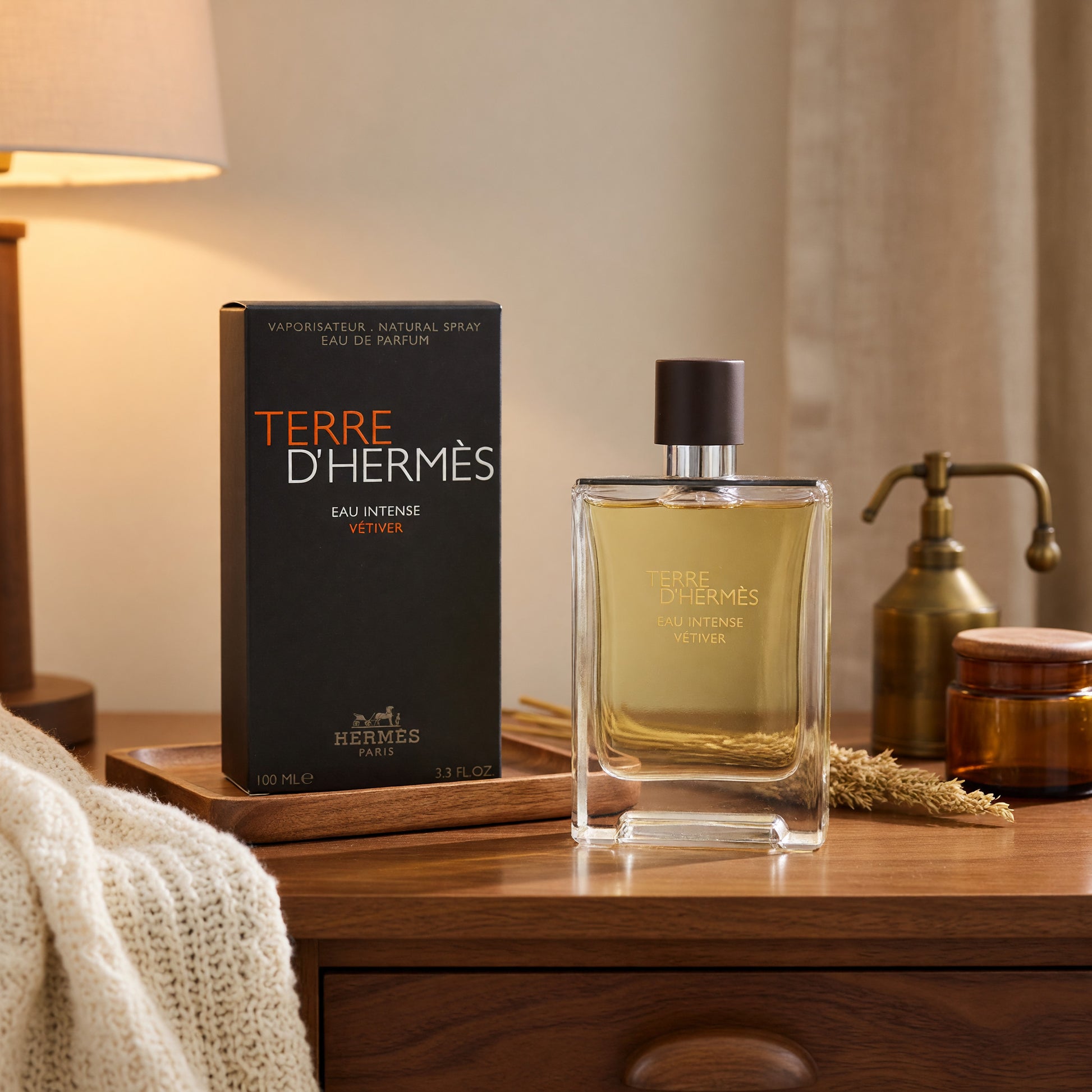 Terre D'Hermes Eau Intense Vetiver by Hermes, 3.3 oz EDP Spray for Men