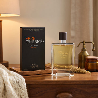 Terre D'Hermes Eau Intense Vetiver by Hermes, 3.3 oz EDP Spray for Men