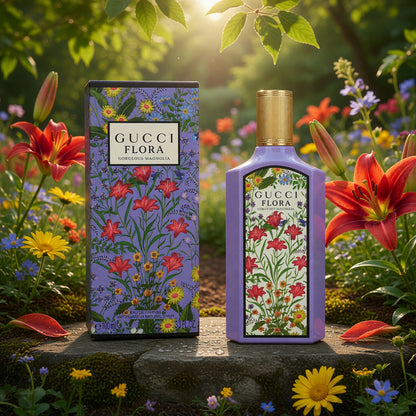 Flora Gorgeous Magnolia by Gucci, 3.3 oz EDP Spray for Women