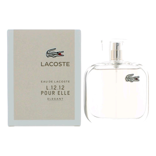 Lacoste Eau De Lacoste L.12.12 Pour Elle Elegant by Lacoste, 3oz EDT Spray women