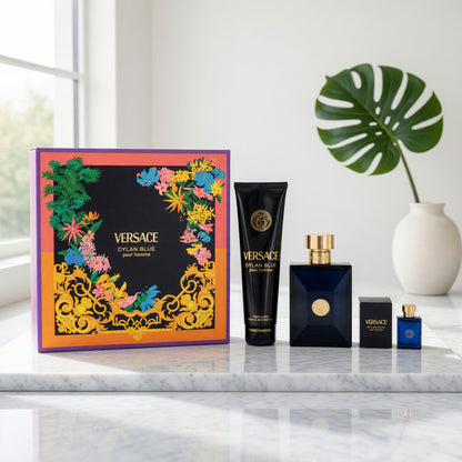Dylan Blue by Versace, 3 Piece Gift Set for Men
