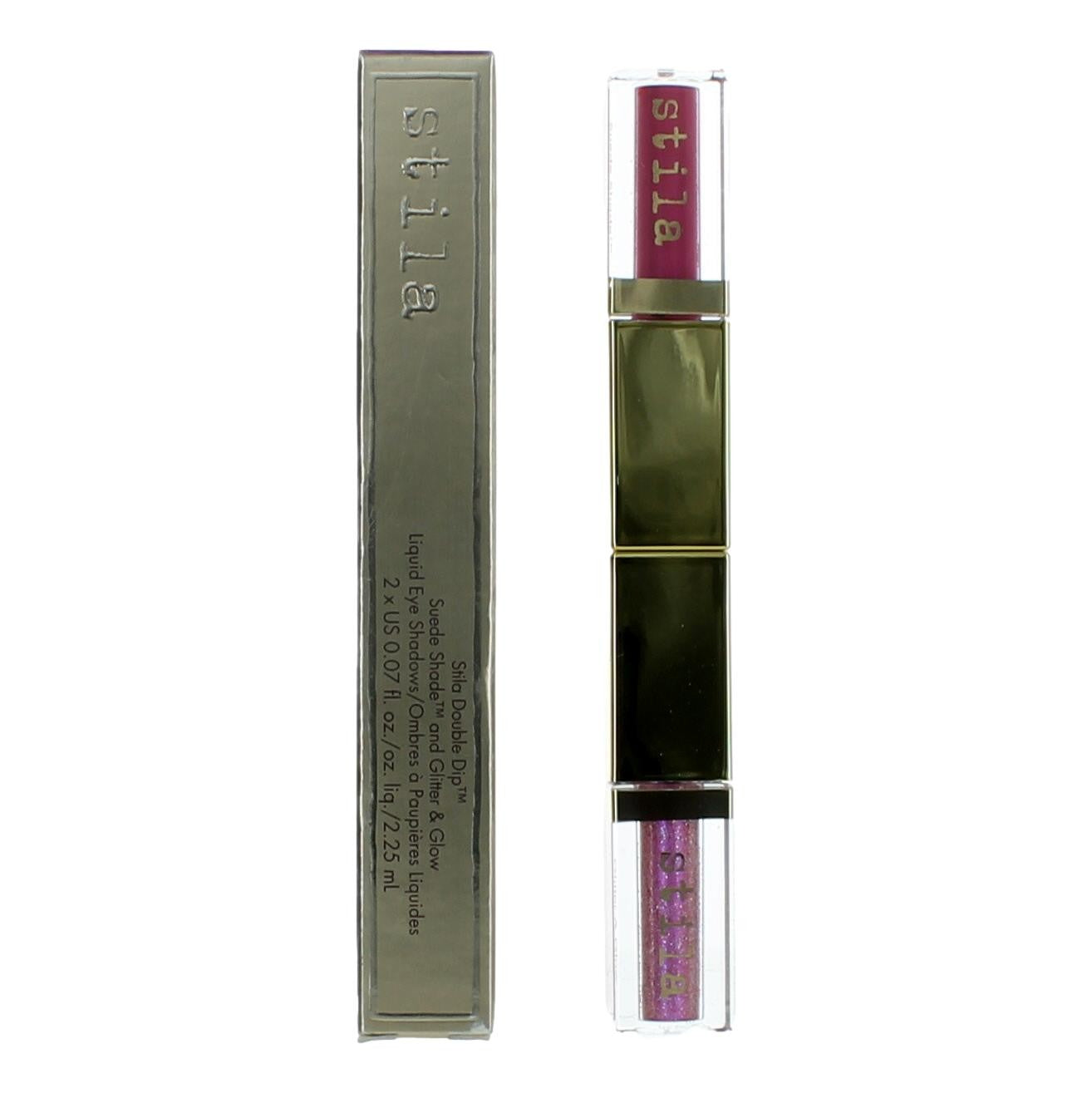 Stila Double Dip by Stila Beauty, 2 x .07oz Liquid Eye Shadows - Pink Martini - Pink Martini