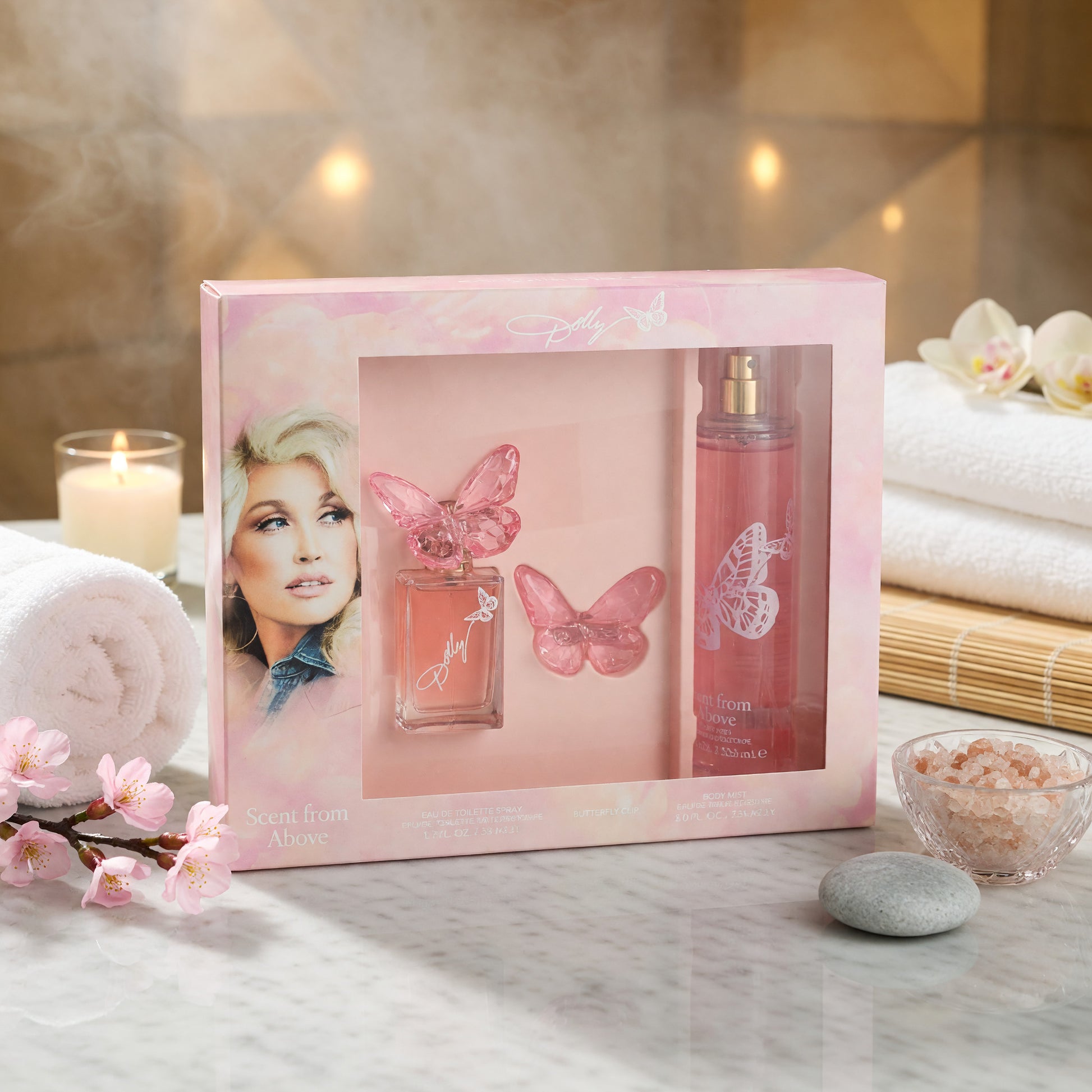 Scent From Above by Dolly Parton, 3 Piece Gift Set for Women.