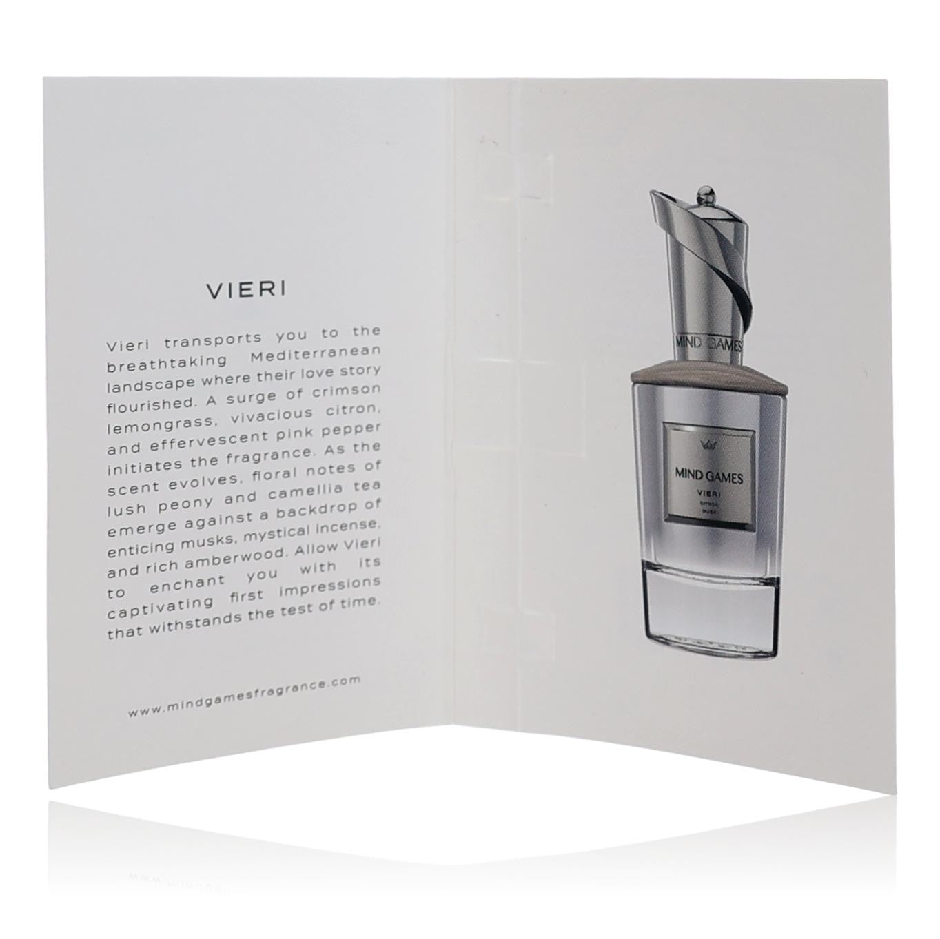 Vieri by Mind Games, 0.06 oz Extrait de Parfum for Unisex Sample  