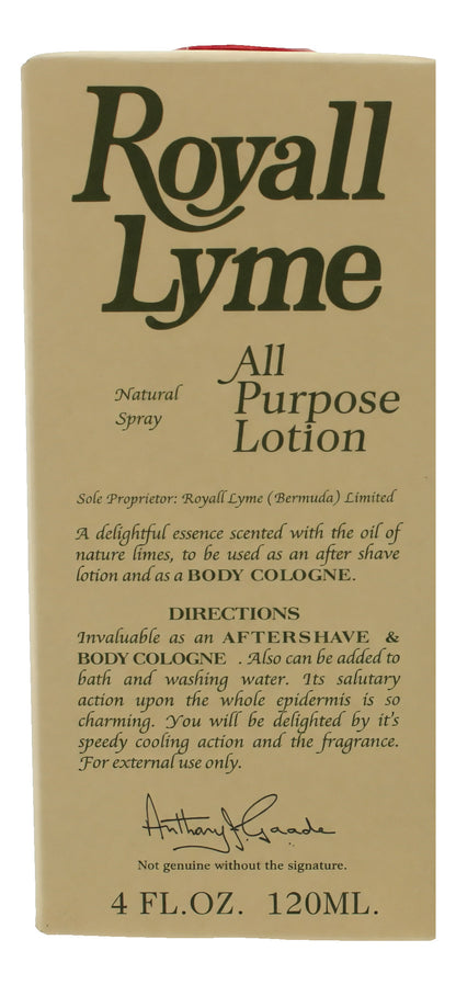 Royall Lyme by Royall Fragrances, 4oz All Purpose Lotion Spray men