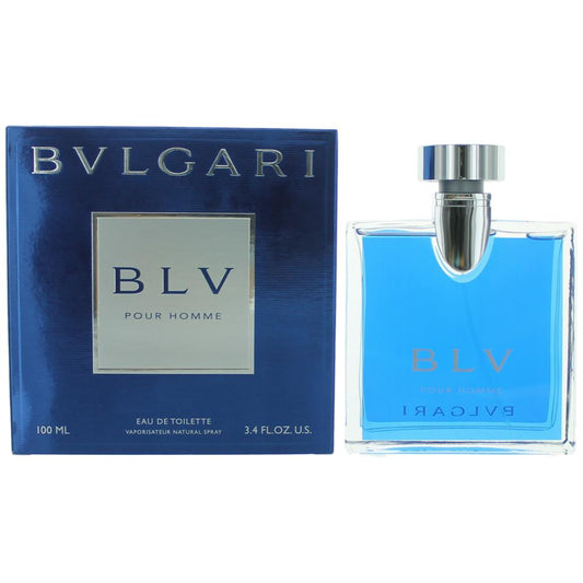 BLV Pour Homme by Bvlgari, 3.4 oz EDT Spray for Men Bulgari
