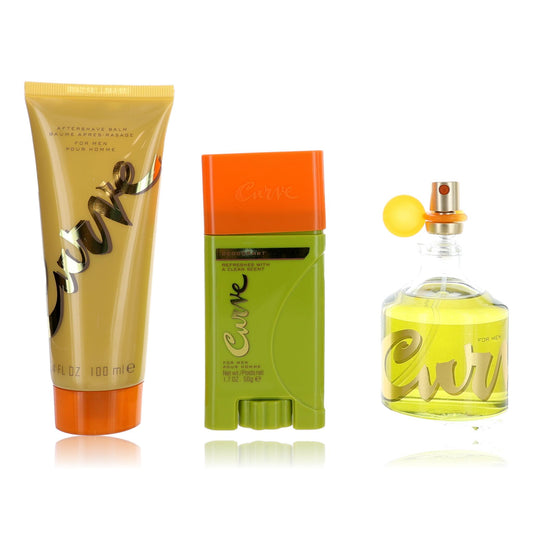 Curve by Liz Claiborne, 3 Piece Gift set for Men with Deodorant