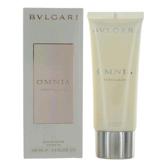 Omnia Crystalline by Bvlgari, 3.4 oz Shower Oil for Women